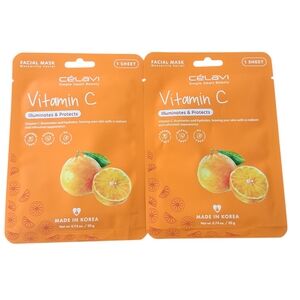 Celavi Vitamin C Facial Mask - Orange